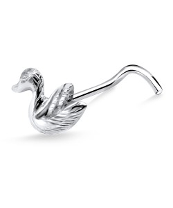 Duck Shaped Curved Nose Stud NSKB-800